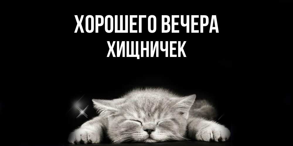 Картинка Хорошего вечера, хищничек