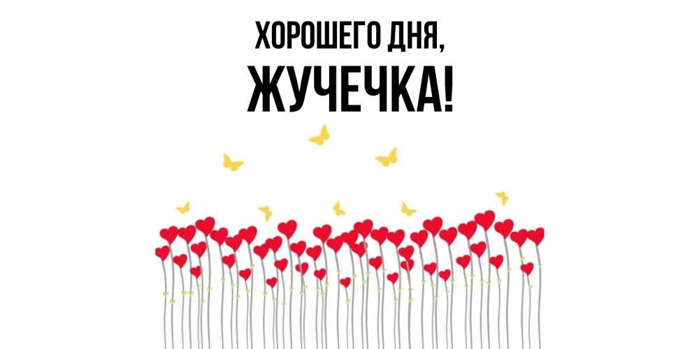 Открытка  для любимых и родных. жучечка, Хорошего дня  