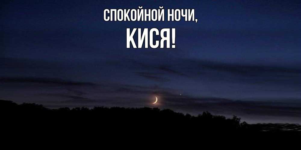 Картинка Спокойной ночи, кися
