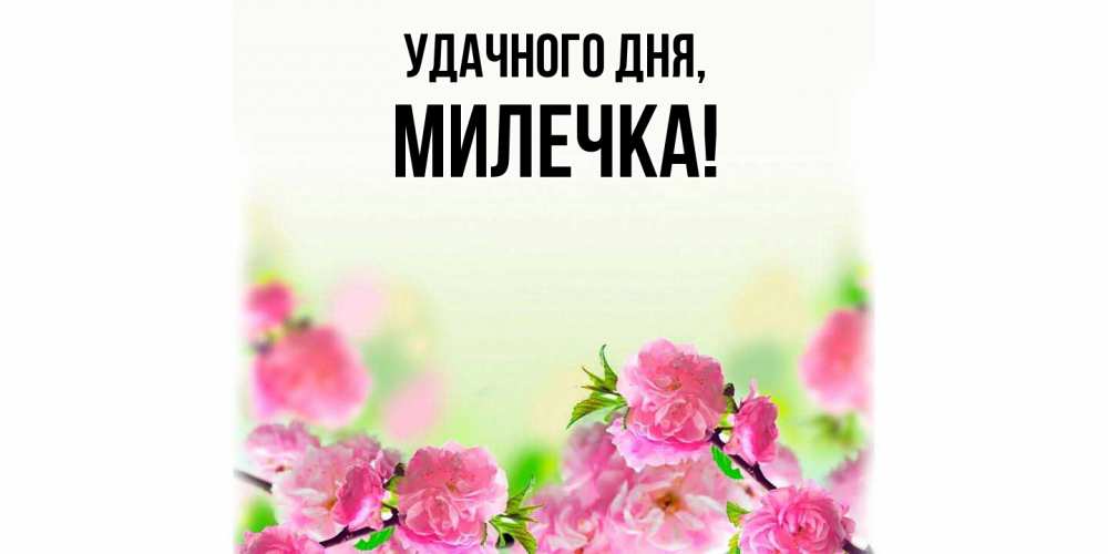 Картинка Удачного дня, милечка