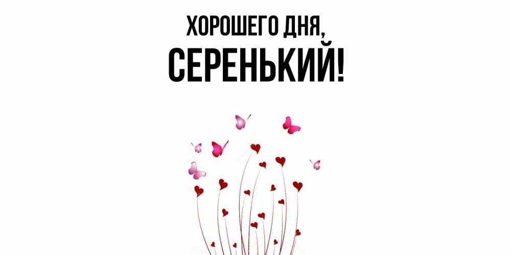 Открытка  для любимых и родных. серенький, Хорошего дня  