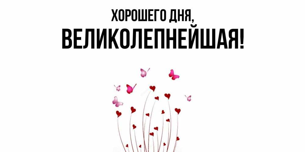 Открытка  для любимых и родных. великолепнейшая, Хорошего дня  