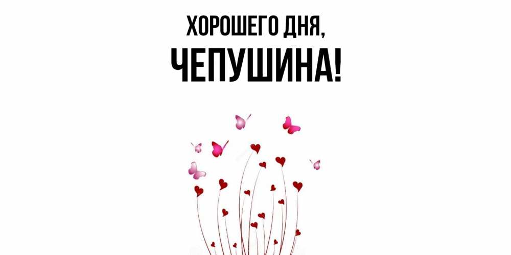 Открытка  для любимых и родных. чепушина, Хорошего дня  