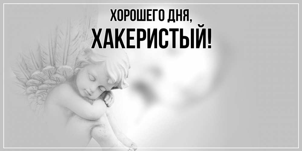 Открытка  для любимых и родных. хакеристый, Хорошего дня  