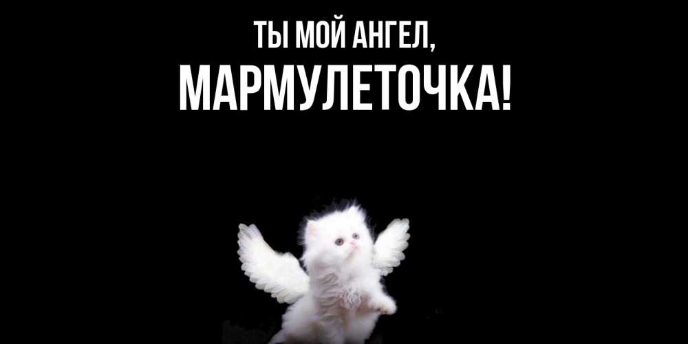 Открытка  для любимых и родных. мармулеточка, Ты мой ангел  