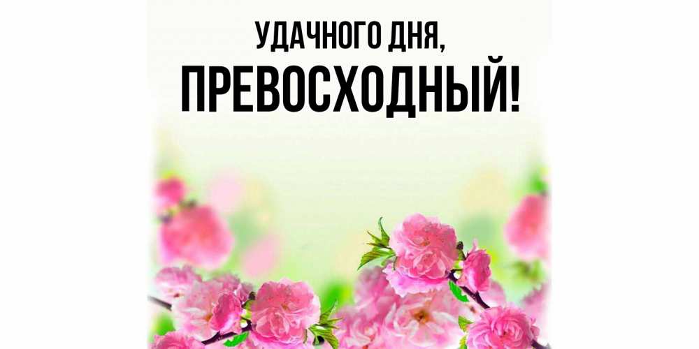 Картинка Удачного дня, превосходный