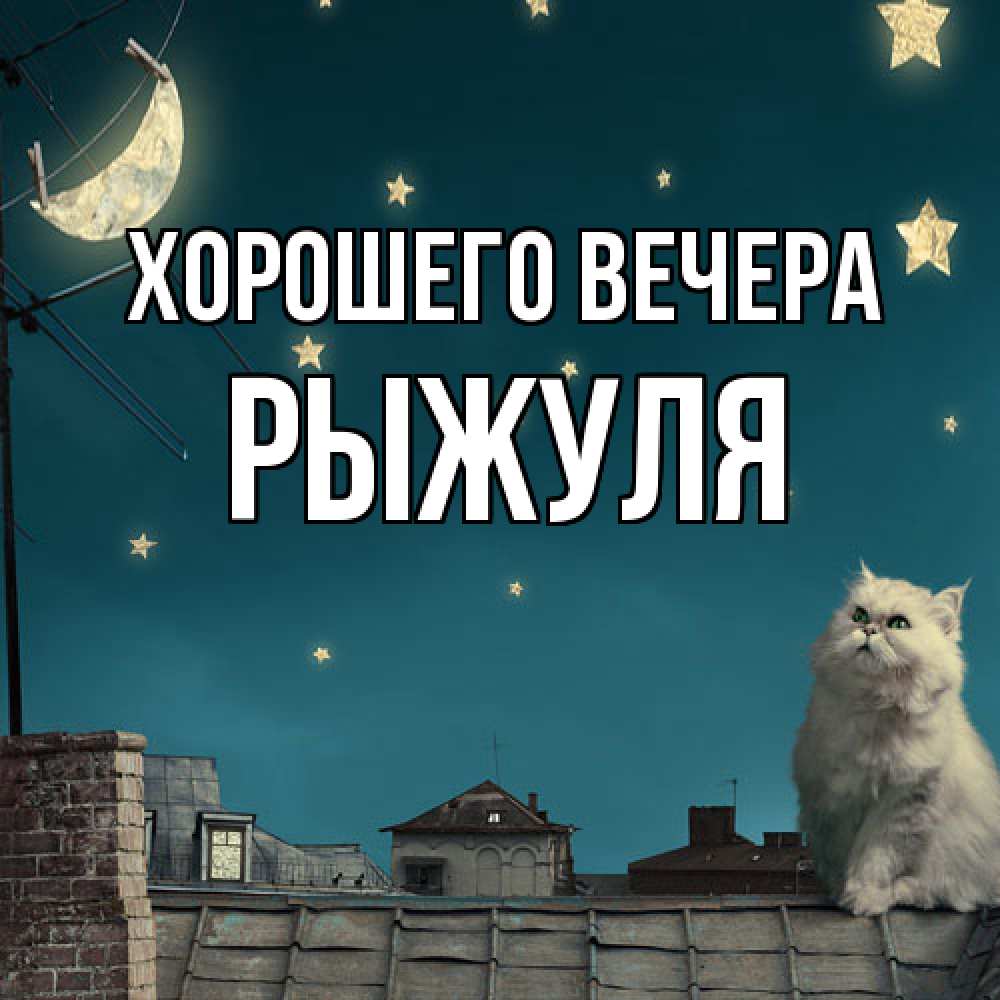 Картинка Хорошего вечера, рыжуля