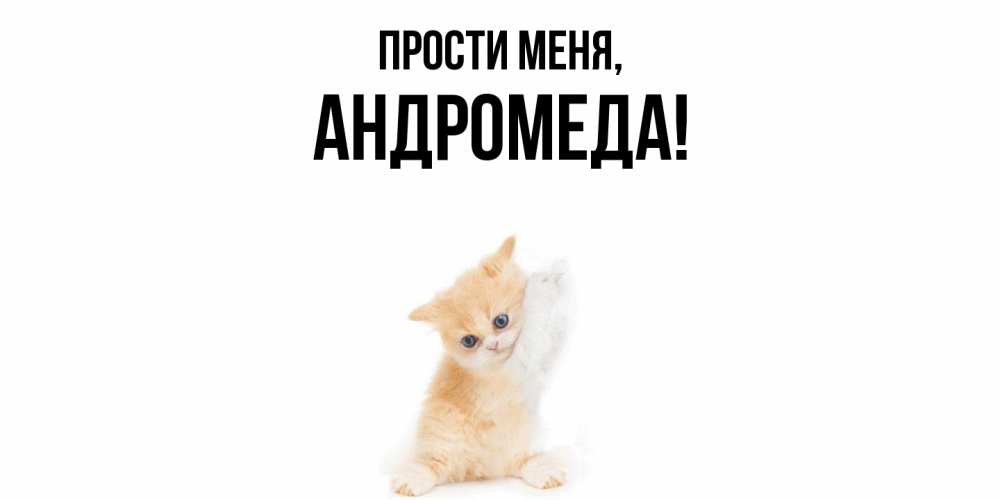Открытка с именем, андромеда, Прости меня