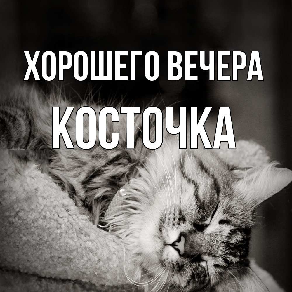 Картинка Хорошего вечера, косточка