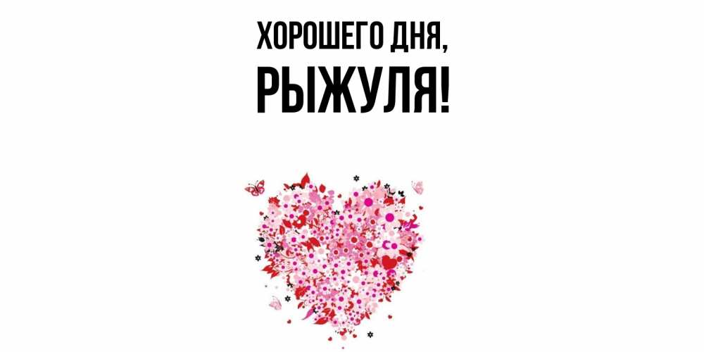 Открытка  для любимых и родных. рыжуля, Хорошего дня  