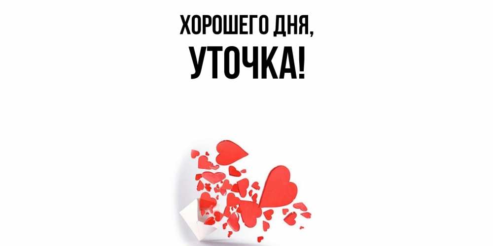 Открытка  для любимых и родных. уточка, Хорошего дня  