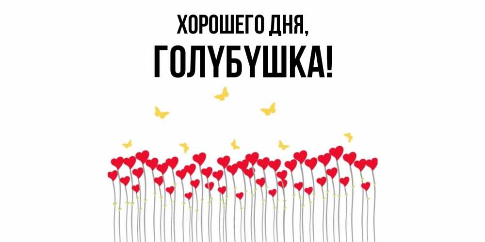 Открытка  для любимых и родных. голyбyшка, Хорошего дня  