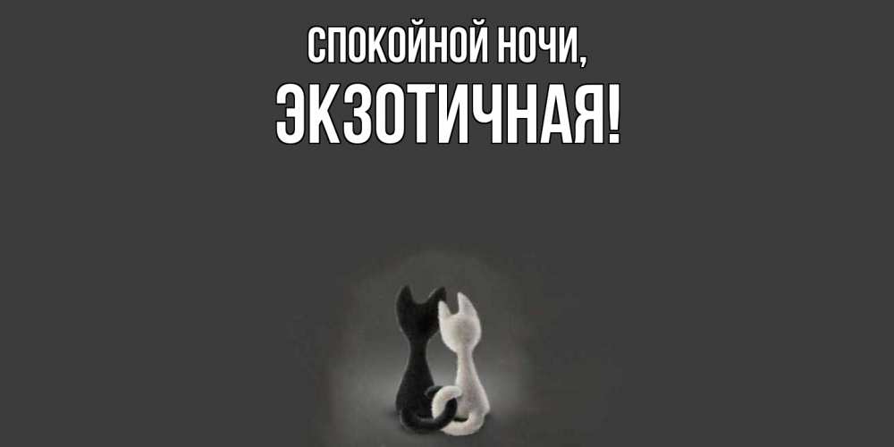 Открытка  для любимых и родных. экзотичная, Спокойной ночи  