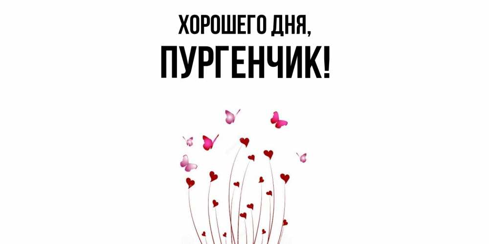 Открытка  для любимых и родных. пургенчик, Хорошего дня  