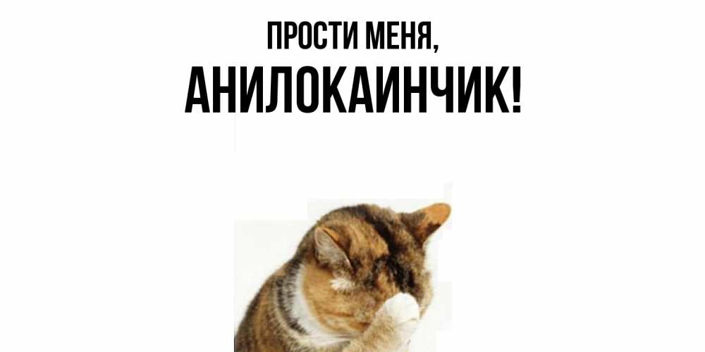 Открытка  для любимых и родных. анилокаинчик, Прости меня  