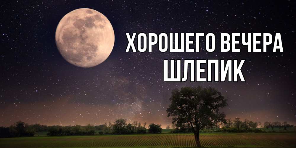 Открытка  для любимых и родных. шлепик, Хорошего вечера  