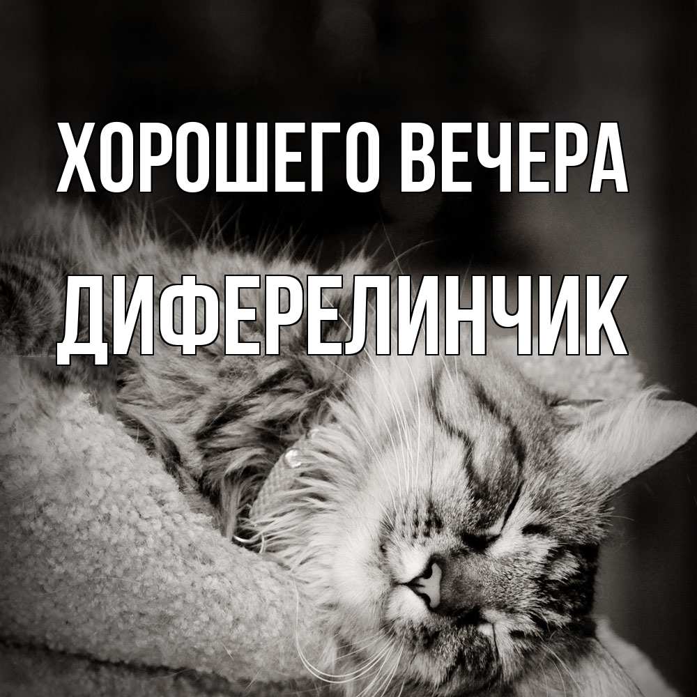Открытка с именем, диферелинчик, Хорошего вечера