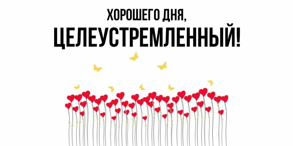 Открытка  для любимых и родных. целеустремленный, Хорошего дня  