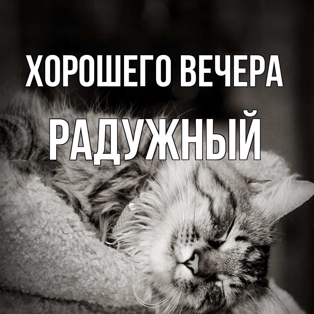 Картинка Хорошего вечера, радужный