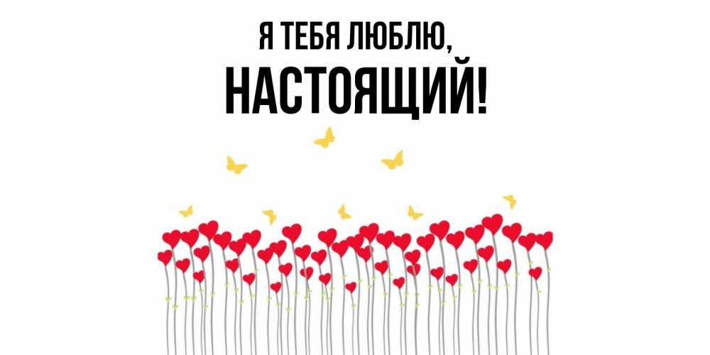 Картинка Я тебя люблю, настоящий