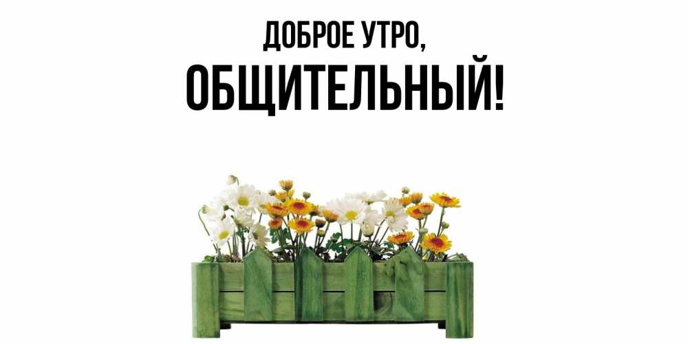 Открытка с именем, общительный, Доброе утро