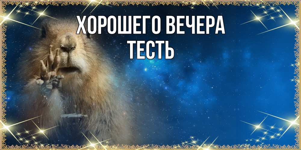 Открытка  для любимых и родных. Тесть, Хорошего вечера  