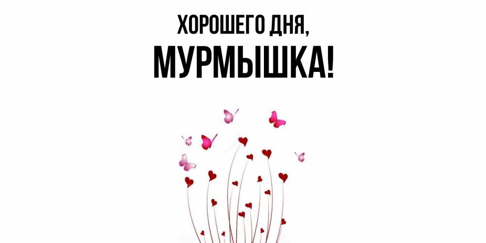 Открытка  для любимых и родных. мурмышка, Хорошего дня  