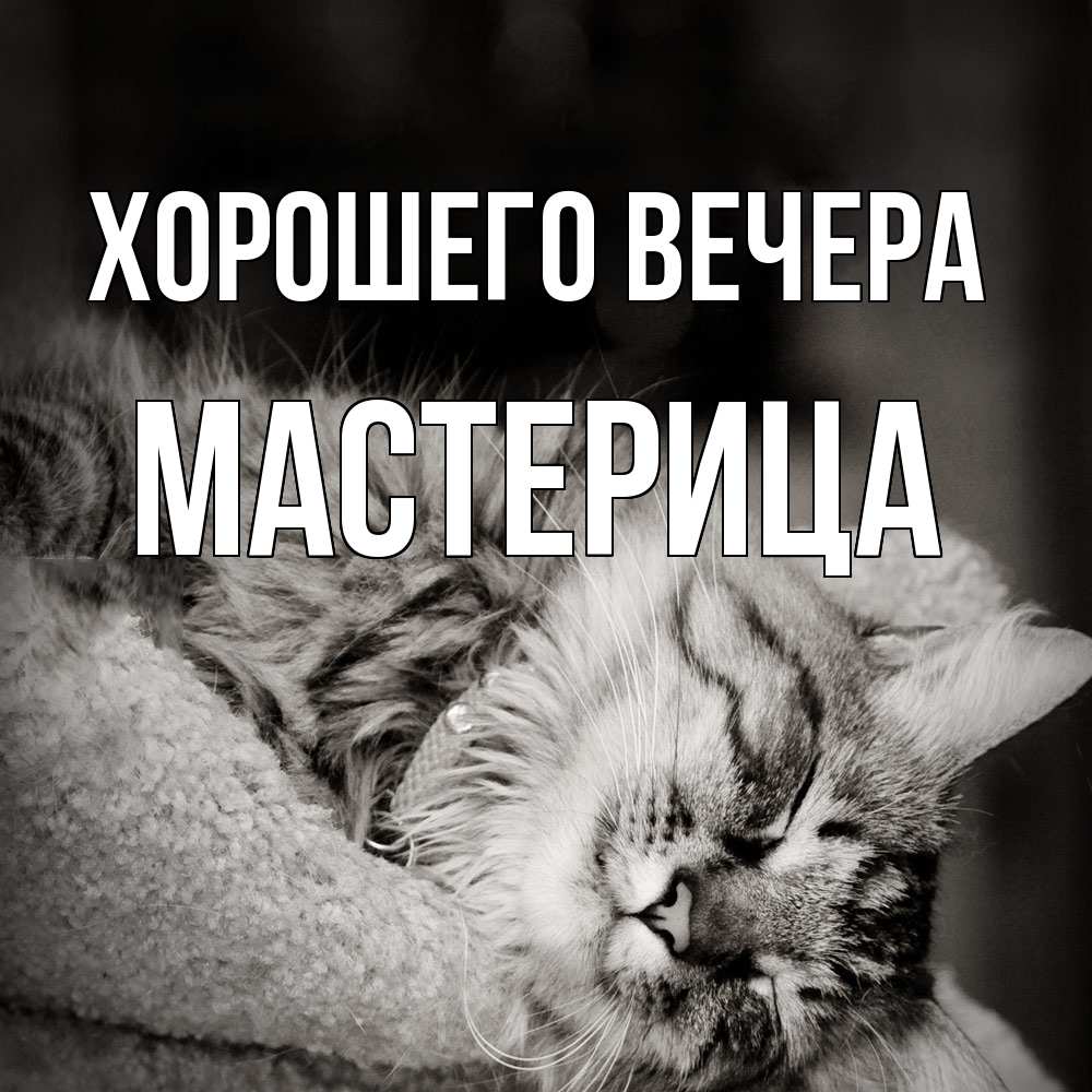 Открытка  для любимых и родных. мастерица, Хорошего вечера  