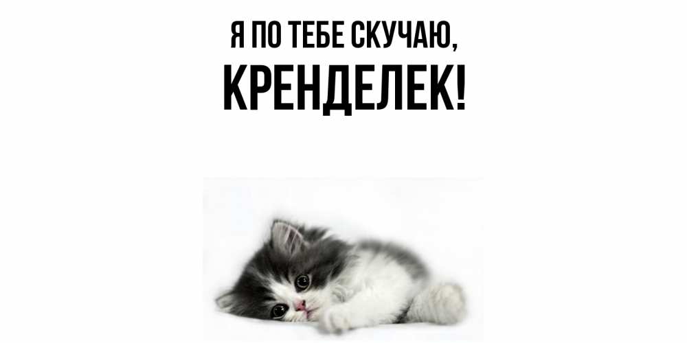 Картинка Я по тебе скучаю, кренделек