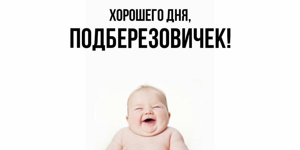 Открытка  для любимых и родных. подберезовичек, Хорошего дня  