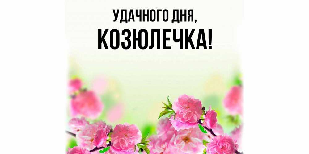 Картинка Удачного дня, козюлечка
