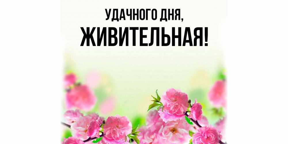 Картинка Удачного дня, живительная