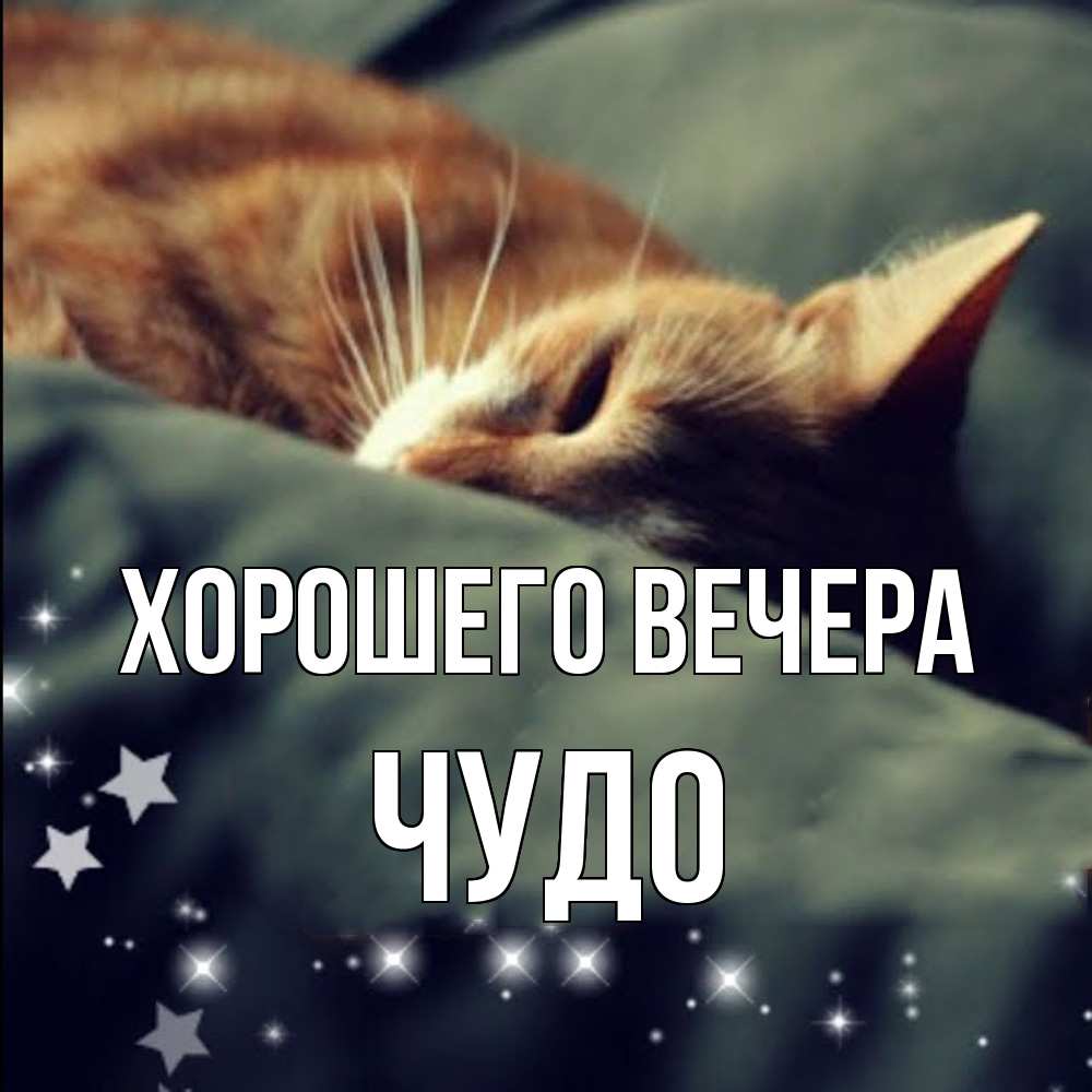 Открытка с именем, чудо, Хорошего вечера