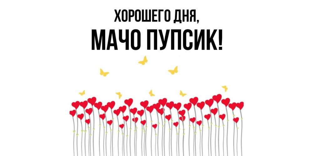 Открытка  для любимых и родных. мачо, Хорошего дня  