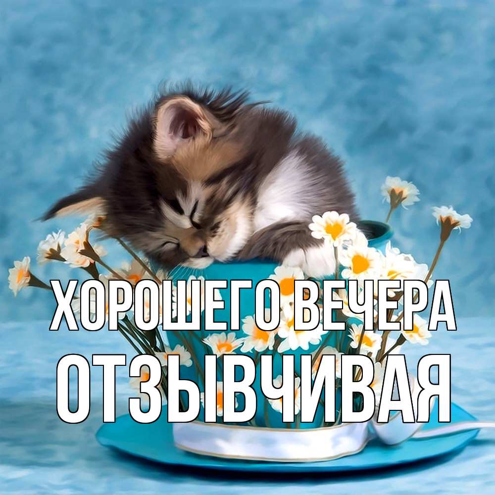 Картинка Хорошего вечера, отзывчивая
