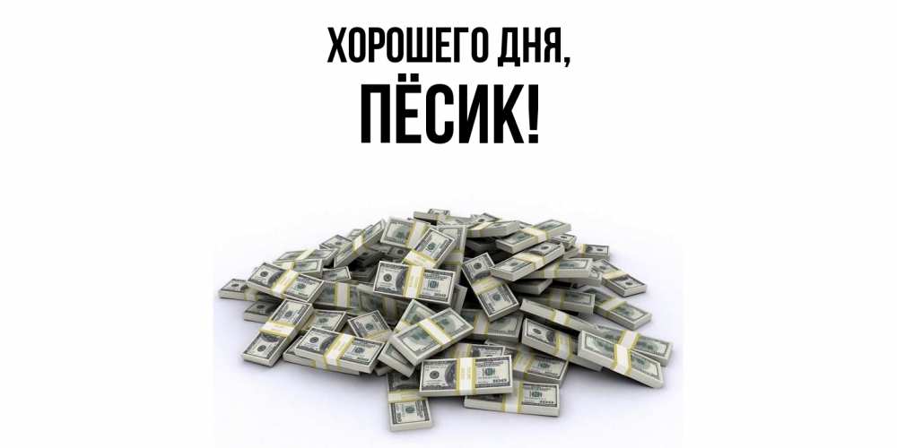 Открытка  для любимых и родных. пёсик, Хорошего дня  