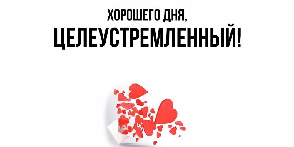 Открытка  для любимых и родных. целеустремленный, Хорошего дня  