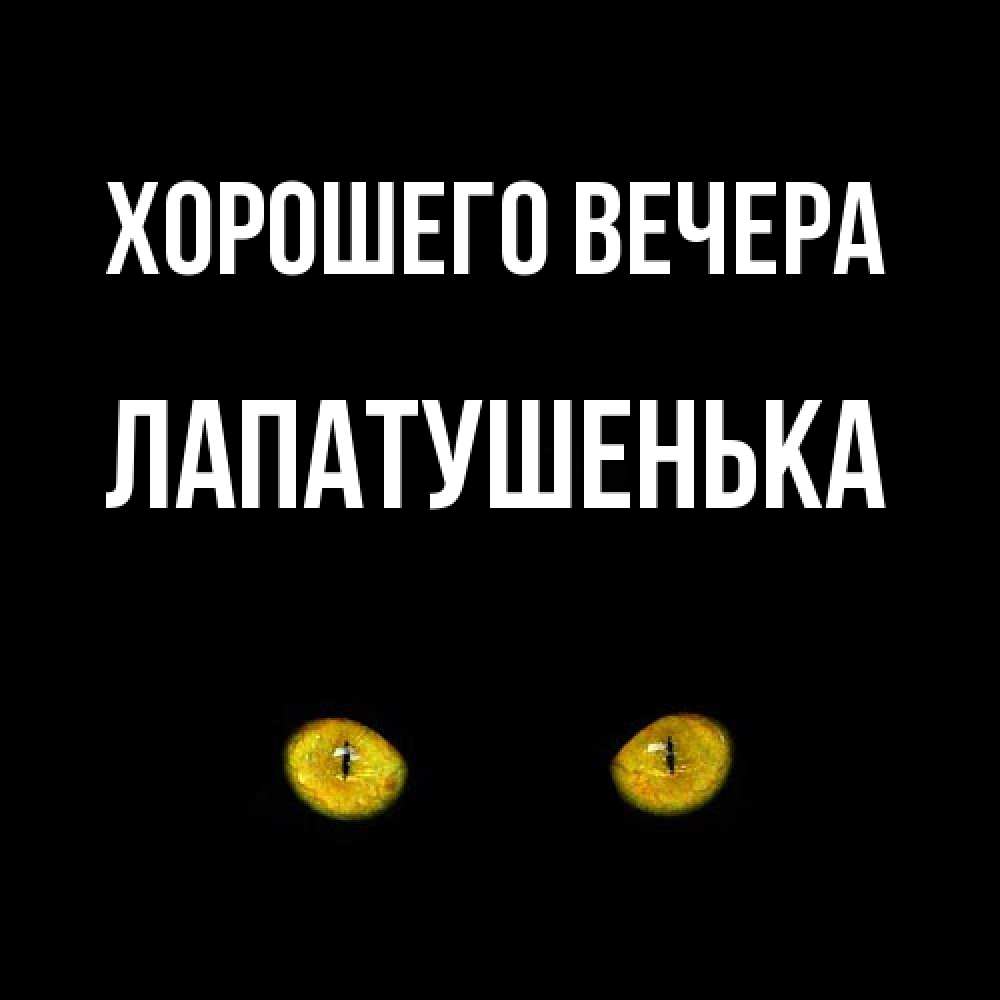 Картинка Хорошего вечера, лапатушенька