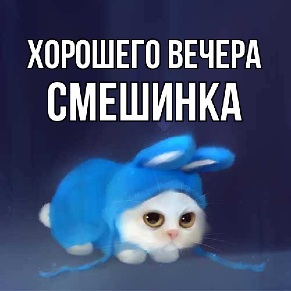 Открытка с именем, смешинка, Хорошего вечера