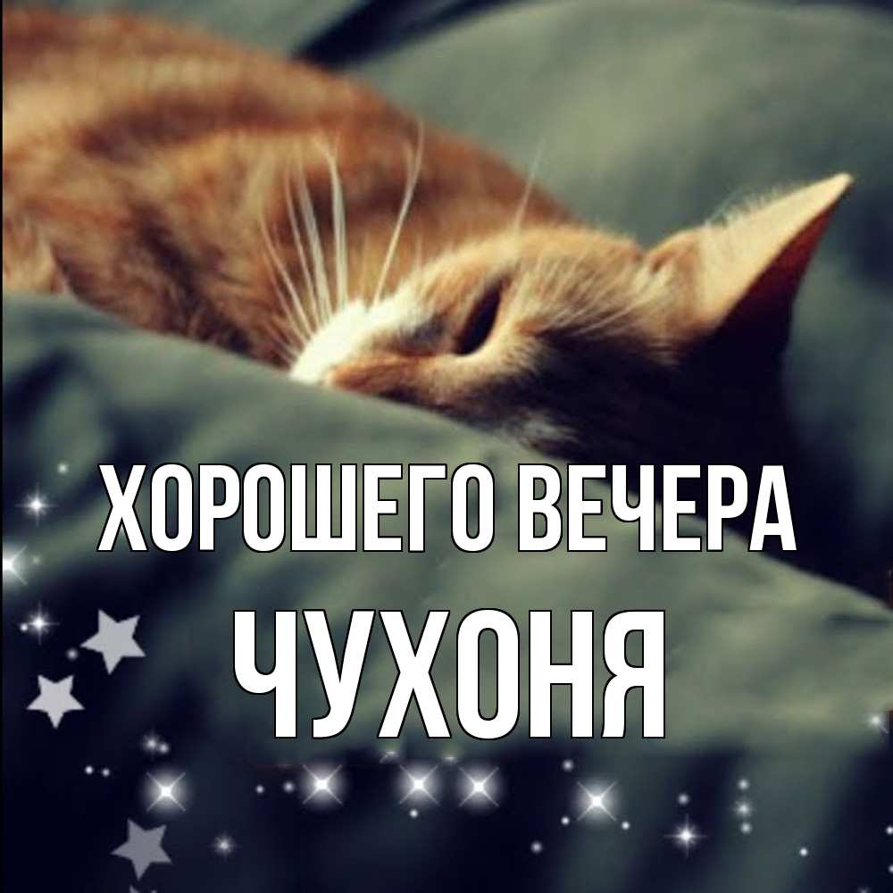 Открытка с именем, чухоня, Хорошего вечера