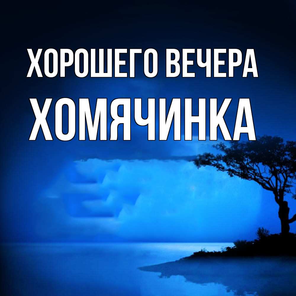 Картинка Хорошего вечера, хомячинка