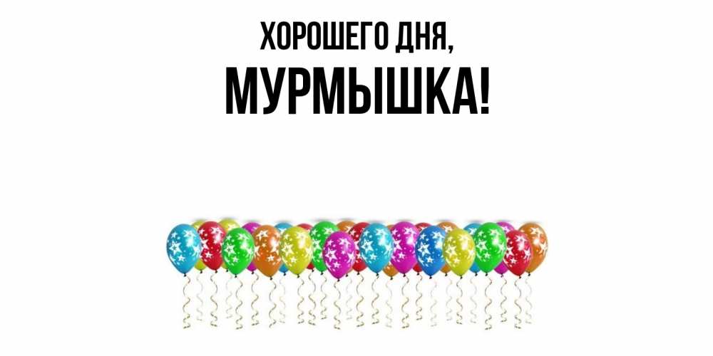 Открытка  для любимых и родных. мурмышка, Хорошего дня  