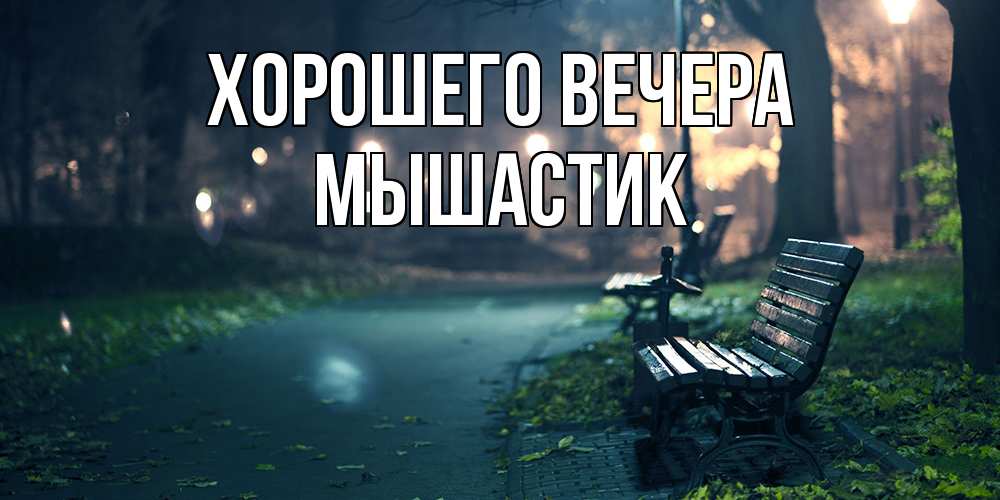 Картинка Хорошего вечера, мышастик