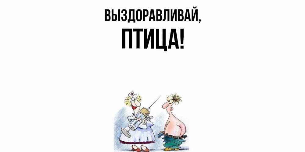 Картинка Выздоравливай, птица