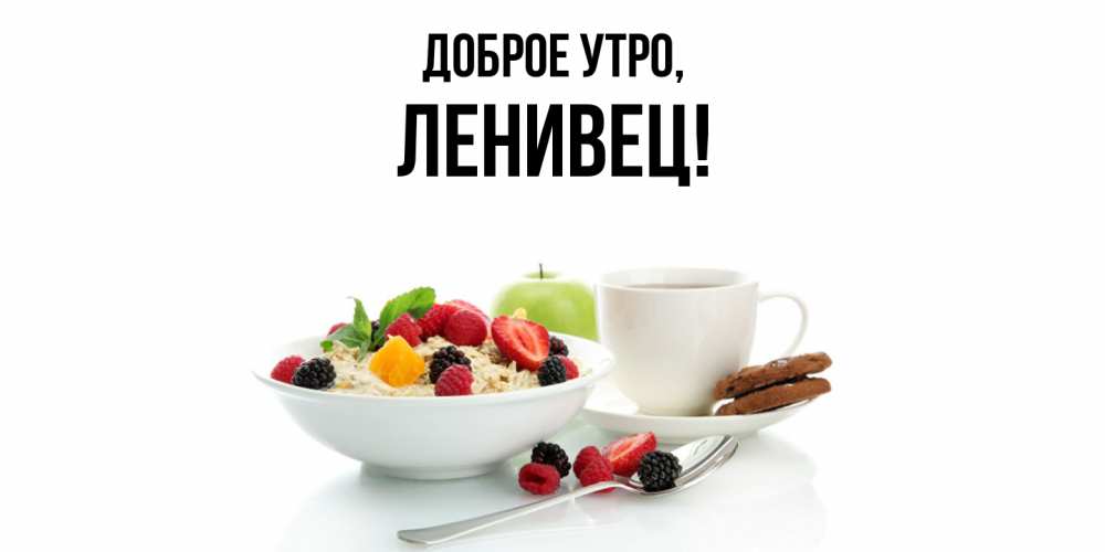 Картинка Доброе утро, ленивец