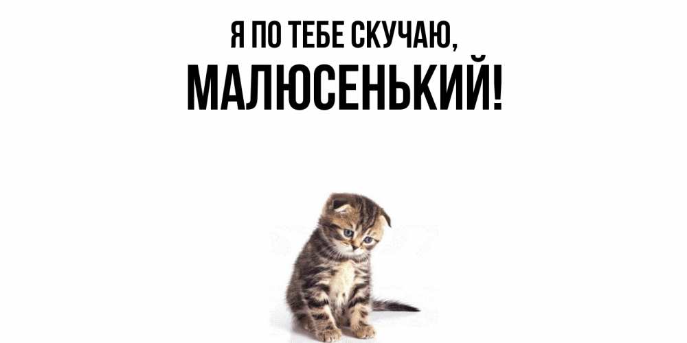 Картинка Я по тебе скучаю, малюсенький
