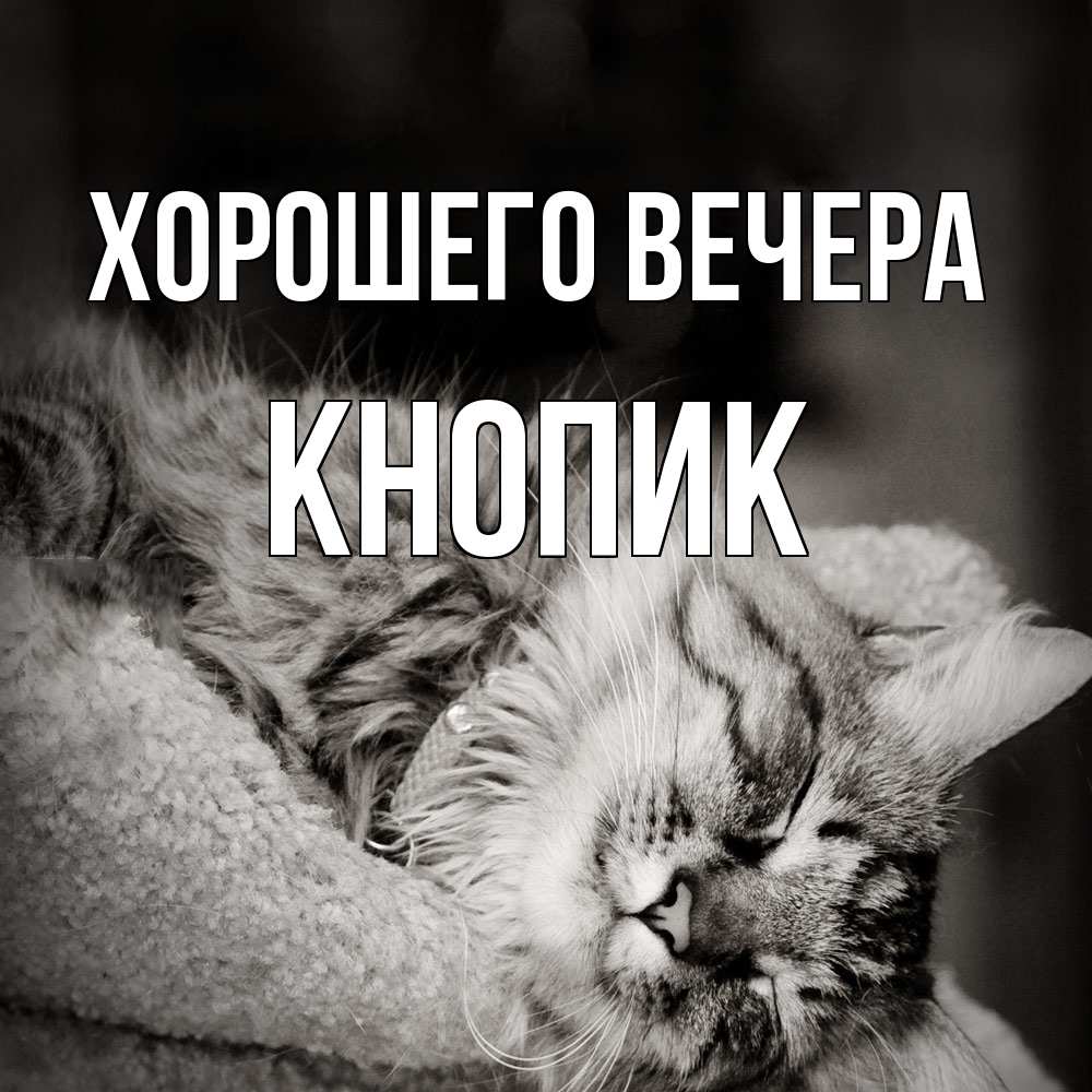 Картинка Хорошего вечера, кнопик