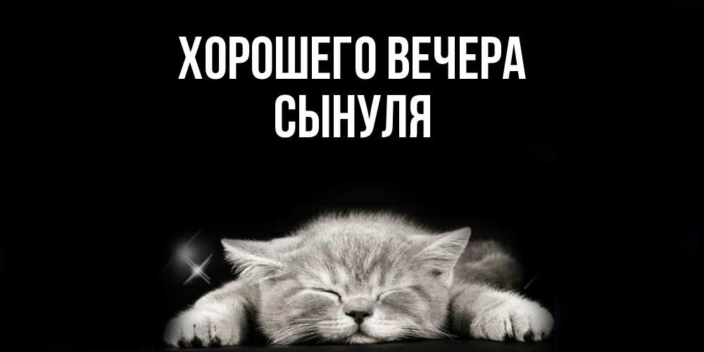 Открытка  для любимых и родных. Сынуля, Хорошего вечера  