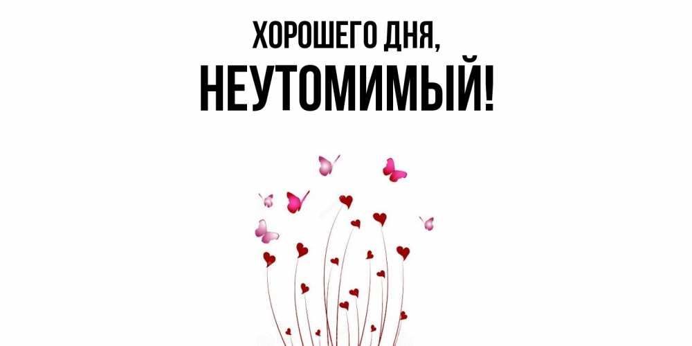 Открытка  для любимых и родных. неутомимый, Хорошего дня  