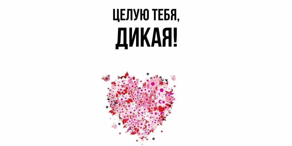 Картинка Целую тебя, дикая